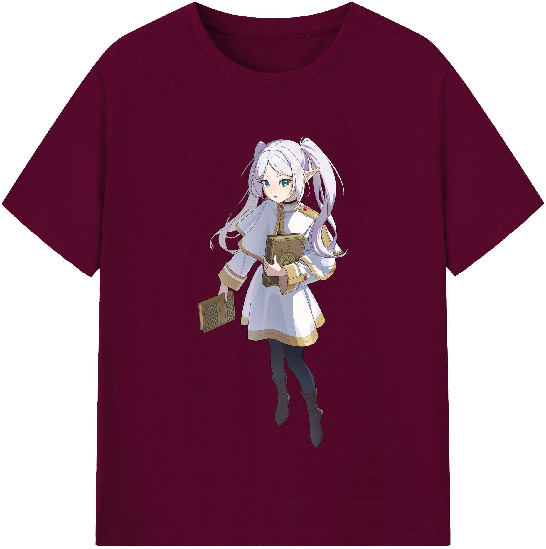 （画像用） 葬送のフリーレン Frieren レディースカジュアルプリントTシャツ（綿100％）